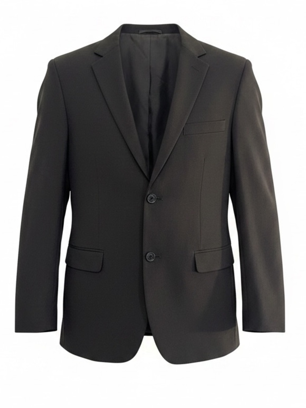 Calvin Klein Suit Jacket Single Breasted Boys Size 18 Black Blazer Wedding